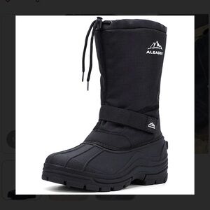 Aleader Men's Black Winter Boots